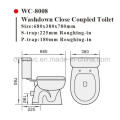 Two Piece Porcelain Sanitary Ware Water Closet Ceramic Toilet